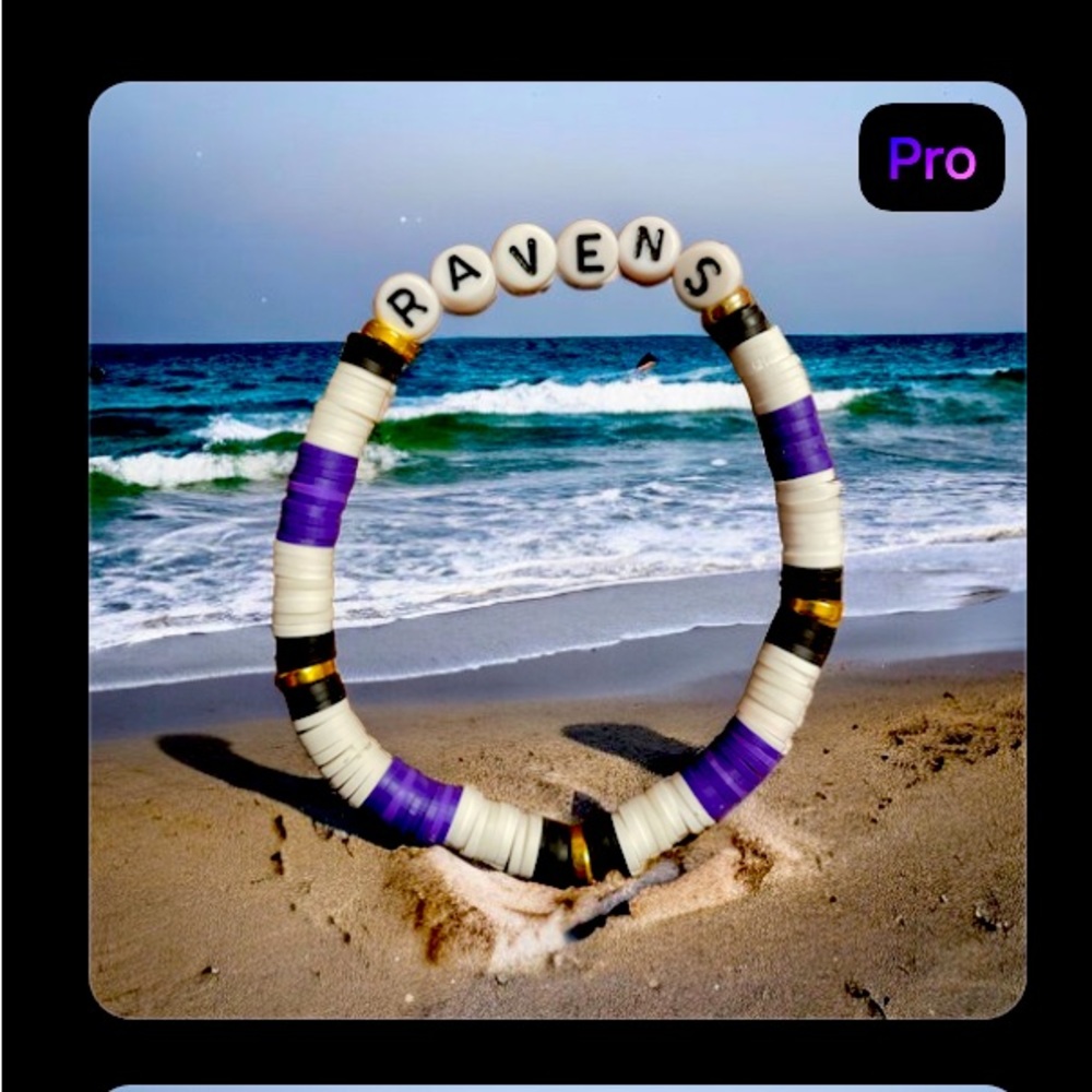 “NFL Vibe” Clay Beaded Bracelets will make to size.